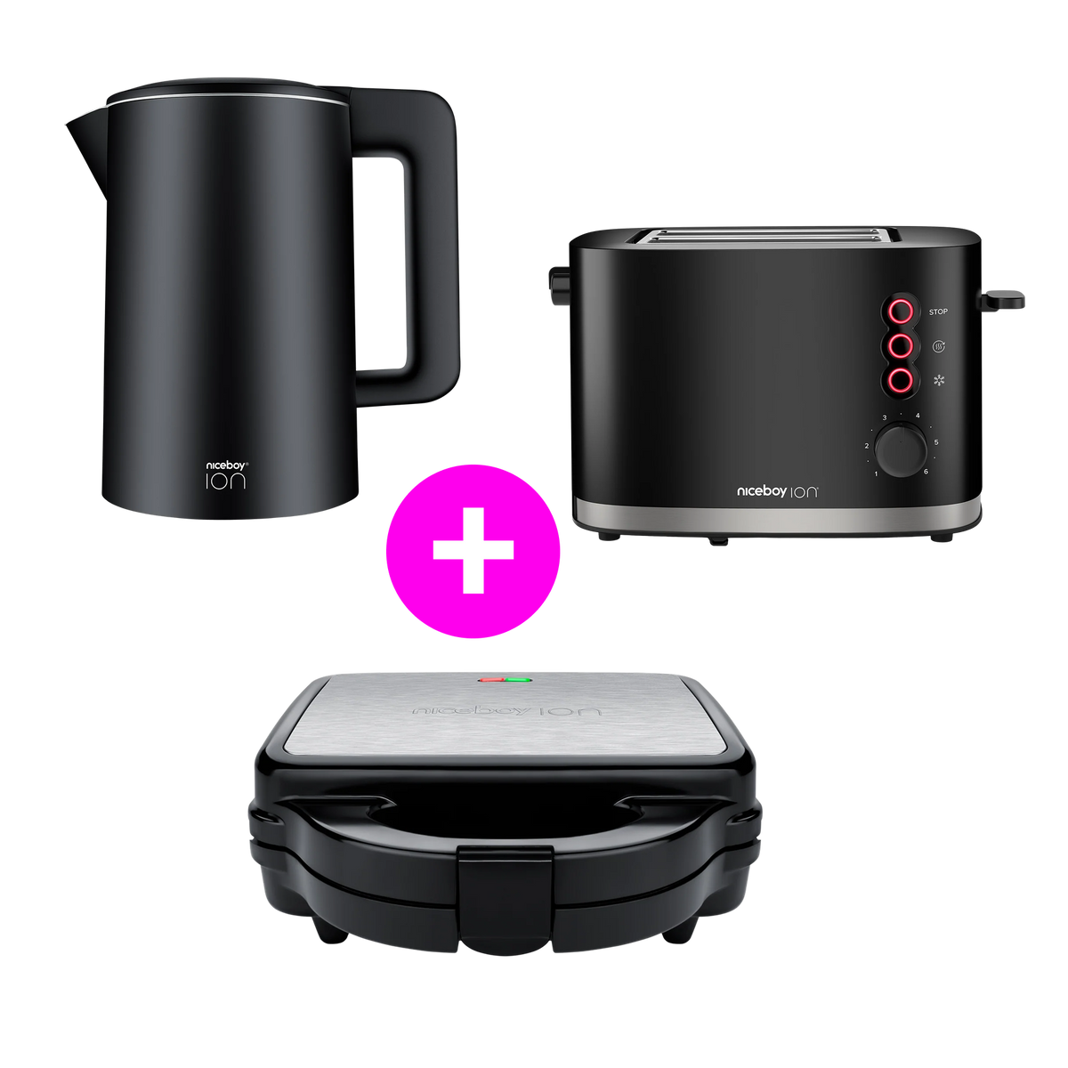 Akčný set ThermoKettle TK5 Black + Cruncher C3 Black + Snacker S5