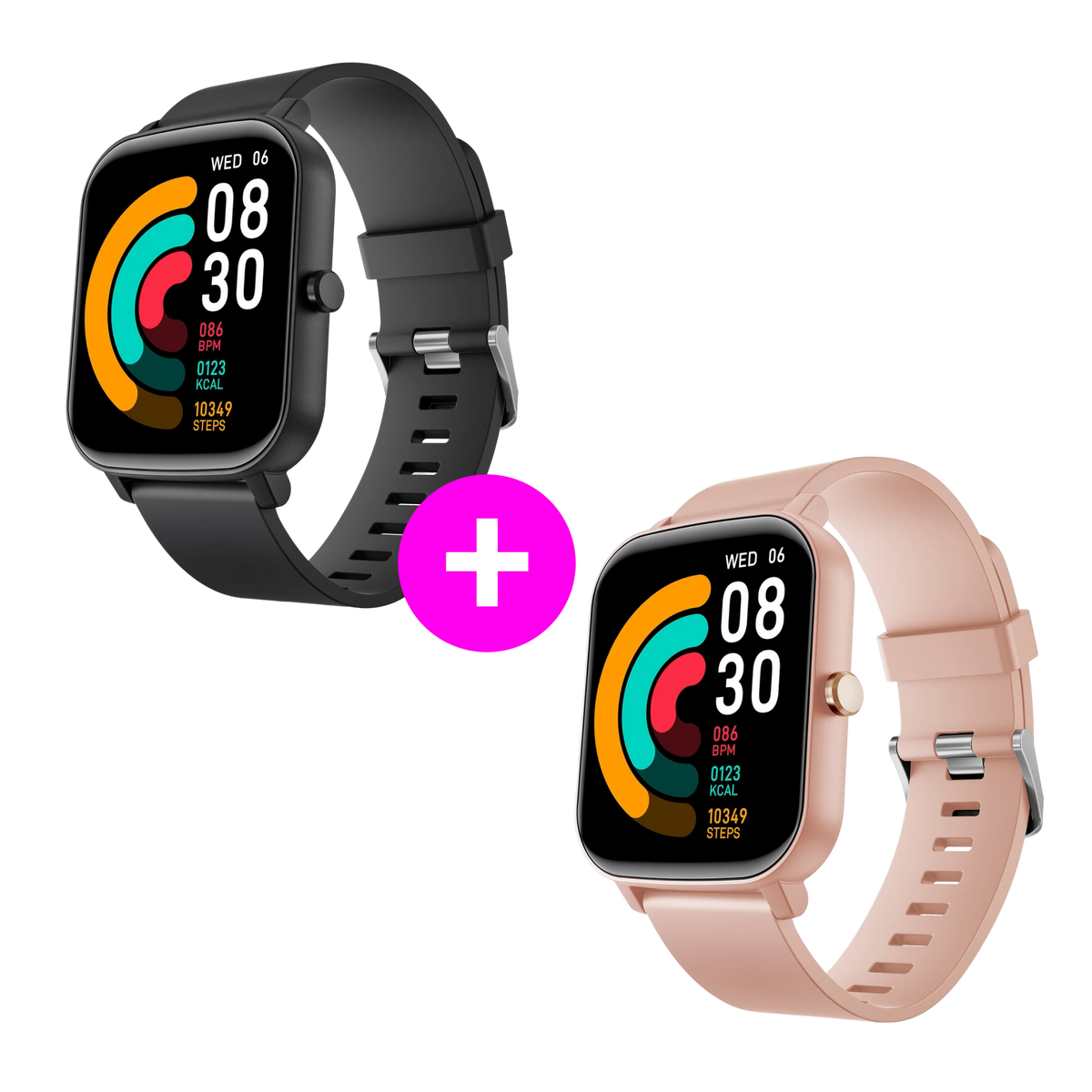 Akčný set 2× Watch 5 Lite Black + Pink